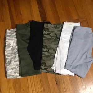 Workout Leggings and biker shorts bundle